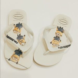 White Minions Havaianas Flip flops